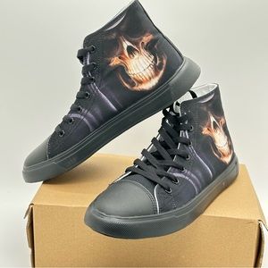 First Dance Skulls Canvas Sneakers Sz10.5 Mens New